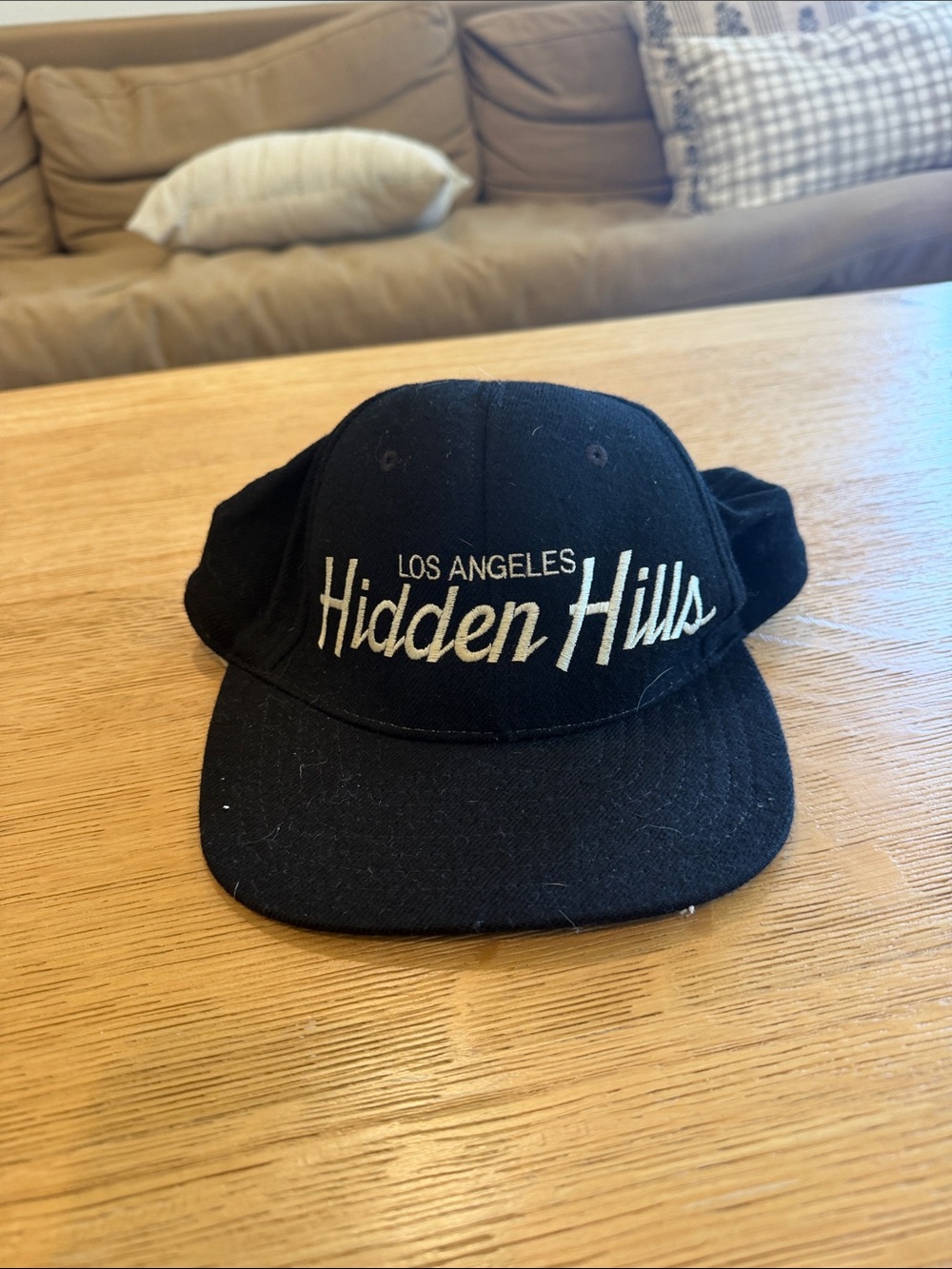 Hidden Hills Los Angeles Black Baseball Cap